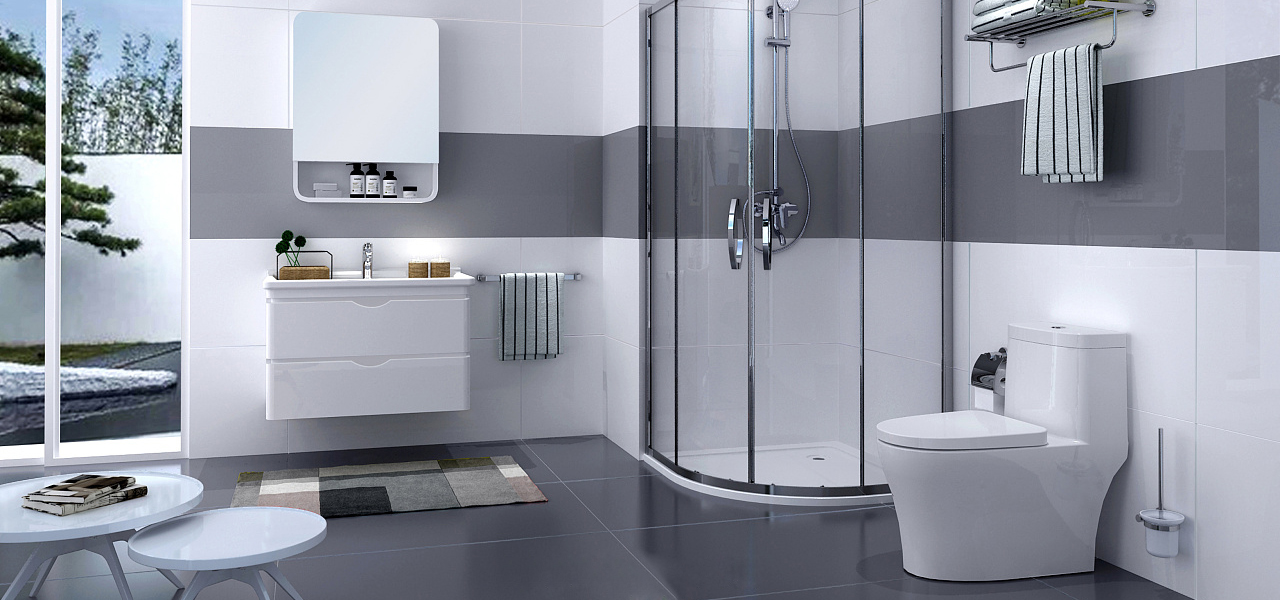 bathroom toilet Sanitary wares model Flushing Rimlessone piece toilet