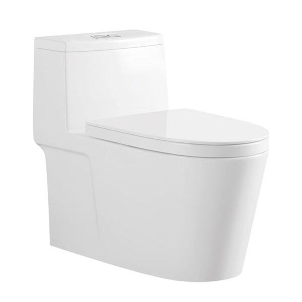 Inodoro de lujo, artículos sanitarios, inodoro de una pieza, inodoros de cerámica para baño